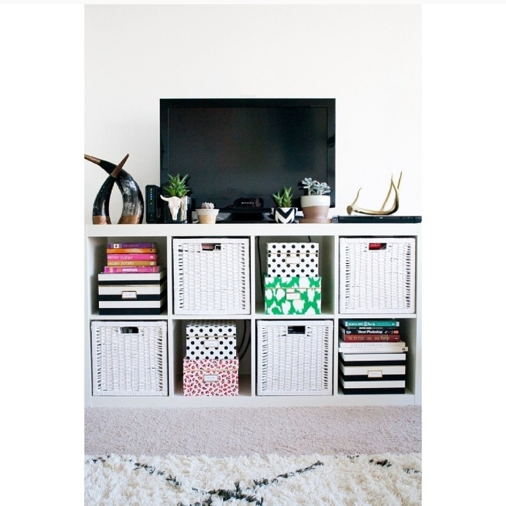 Striped and dotted Nesting Box Bundle in Navy